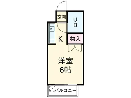 今枝ビル(ワンルーム/3階)の間取り写真