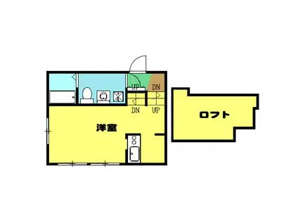 デラッセ(ワンルーム/1階)の間取り写真