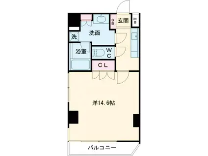 カスタリア大塚2(1K/5階)の間取り写真