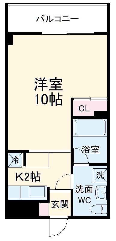 ダイワティアラ村上駅前マンションⅡ(1K/2階)の間取り写真