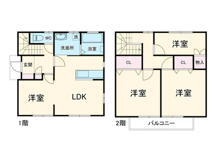 東海道本線 島田駅(静岡) 徒歩5分 2階建 築14年(4LDK)の間取り写真