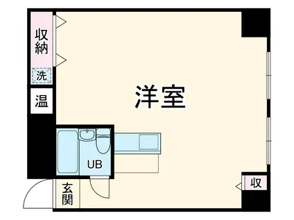 ザ・グラン西千葉(ワンルーム/2階)の間取り写真