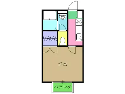 シャルマンドミール(1K/1階)の間取り写真