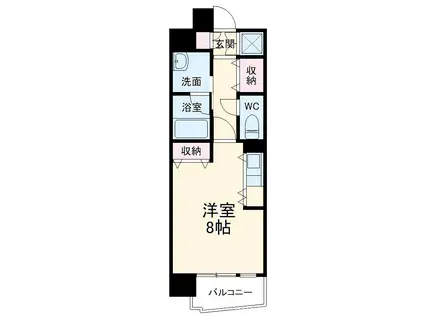 ソフィアグレース八千代(1K/7階)の間取り写真