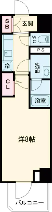 PREMIUM CUBE 池袋要町 8階階 間取り