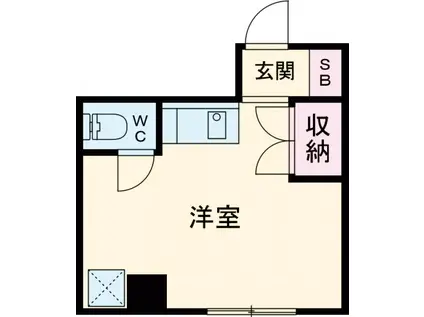 池袋見真ビル(ワンルーム/4階)の間取り写真