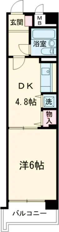 ダイアパレス武蔵関 2階階 間取り