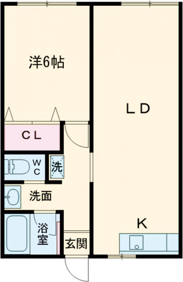 リバースター北綾瀬A(1LDK/1階)の間取り写真