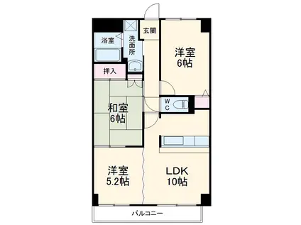 メーティス(3LDK/4階)の間取り写真