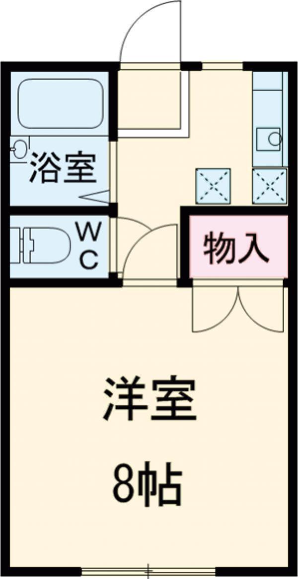 グリーンシティマスイ(1K/1階)の間取り写真
