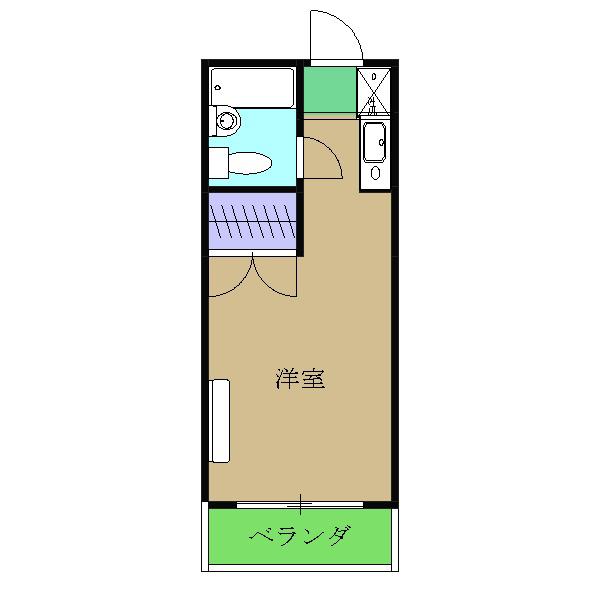 もんじゅ榎本(ワンルーム/1階)の間取り写真