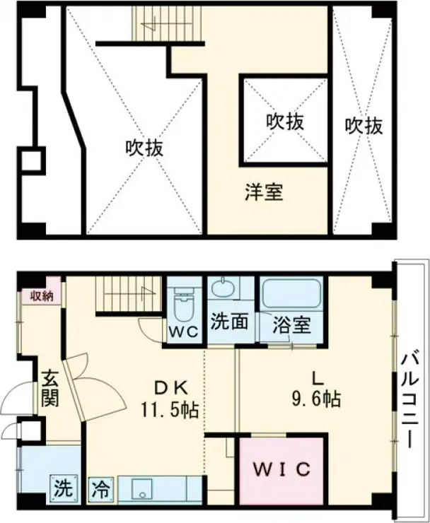 クリスタルマンション 5階階 間取り