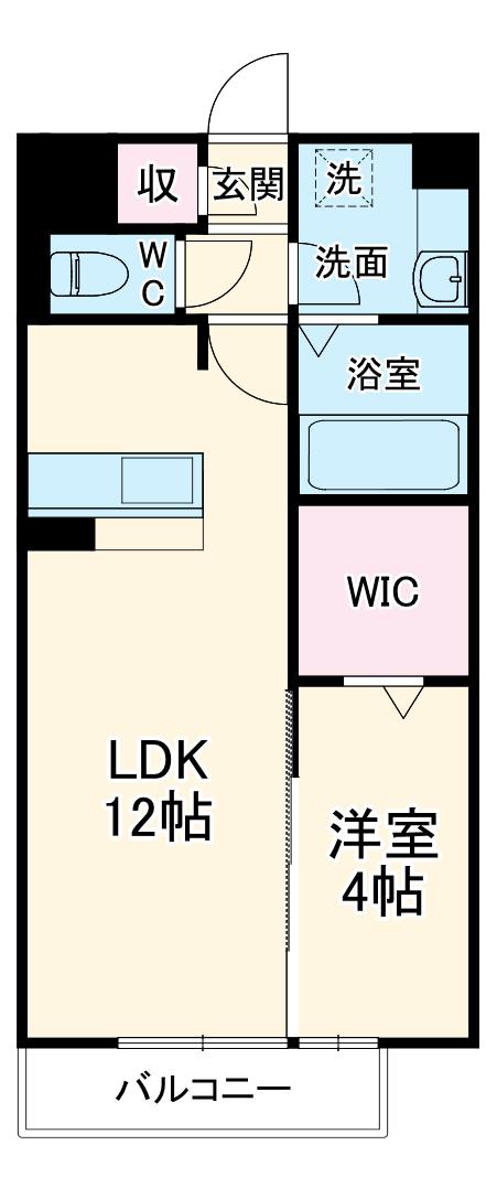OIKOSⅡ(1LDK/3階)の間取り写真
