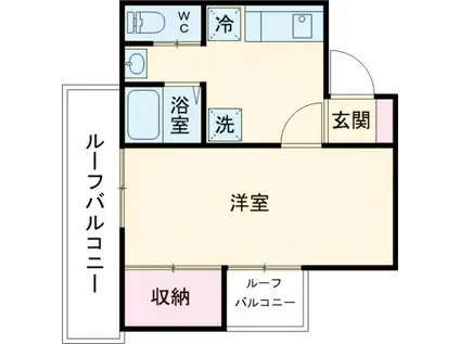 メゾンド目白(1K/3階)の間取り写真