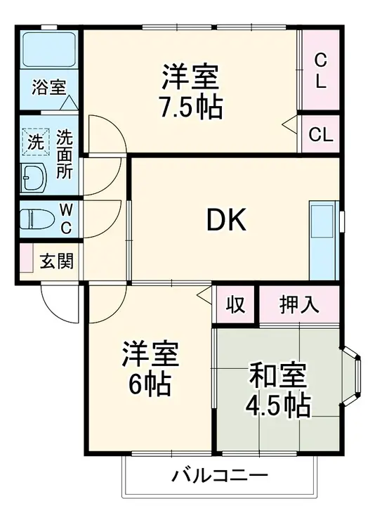 ニートネス花通 1階階 間取り