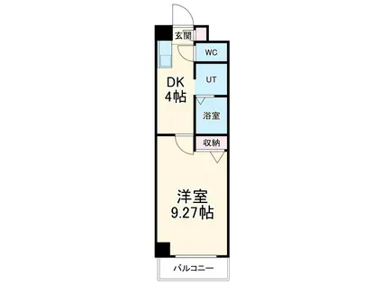 ビバ犬山(1K/6階)の間取り写真