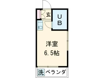 スカイコート池袋(ワンルーム/2階)の間取り写真