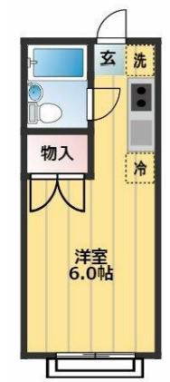 エステートピア タジマ(ワンルーム/2階)の間取り写真