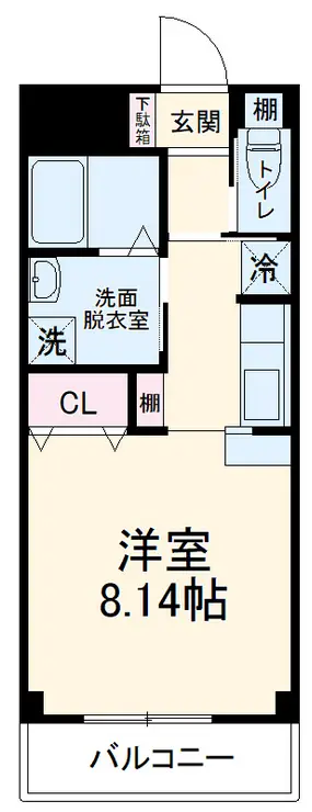 フラワー5号館 1階階 間取り