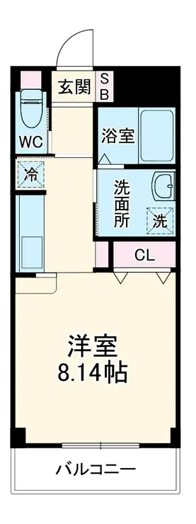 フラワー5号館 4階階 間取り