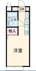 モウトA・P・T(ワンルーム/1階)の間取り写真