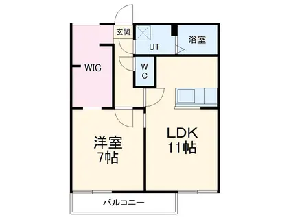 SHA MAISON HYGGE Ⅰ(1LDK/2階)の間取り写真