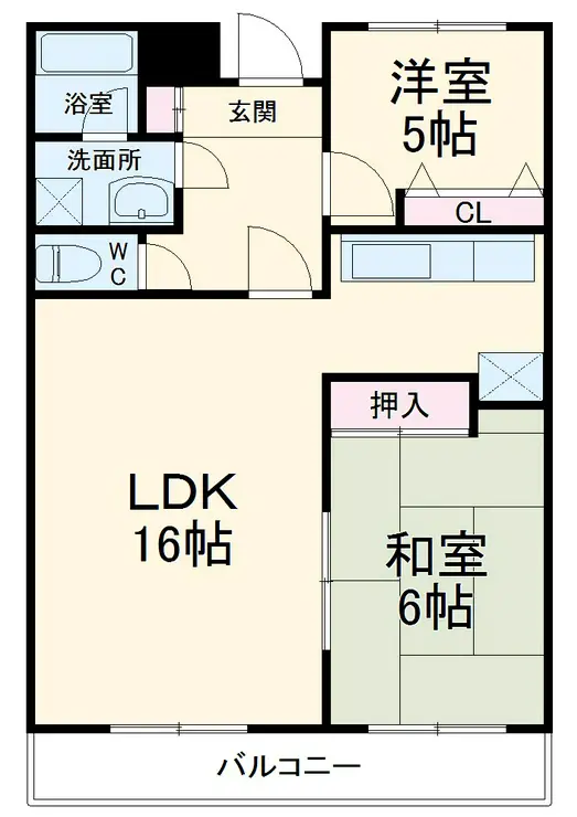 第二大越ビル 6階階 間取り
