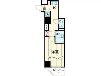 ステージファースト目白(1K/7階)の間取り写真