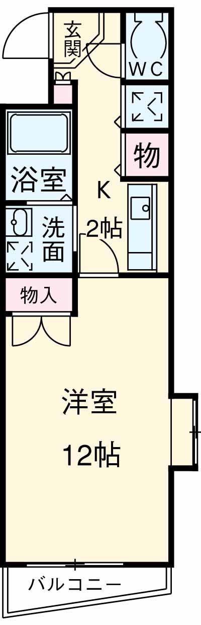 エクセリア池袋ウエストⅡ(1K/9階)の間取り写真