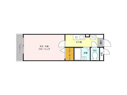 クリエイティブ12(1K/3階)の間取り写真