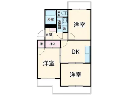 フェニックスマスダ(3DK/2階)の間取り写真