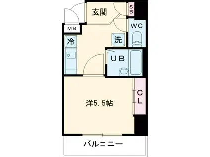 グランヴァン東池袋2(1K/10階)の間取り写真