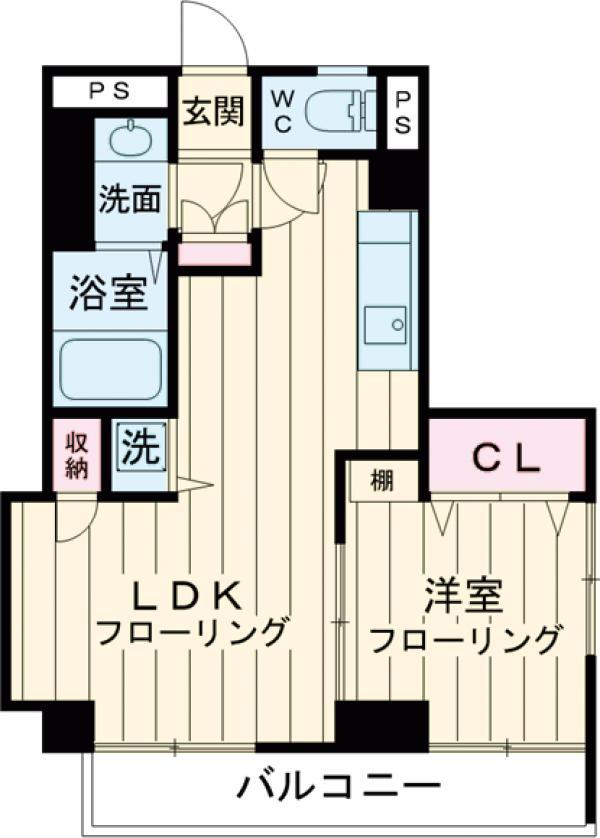 シンフォニー1(1LDK/2階)の間取り写真