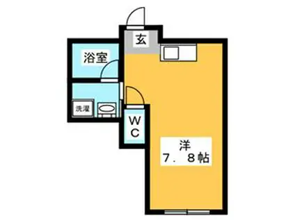 ラフォーレトダ(ワンルーム/2階)の間取り写真