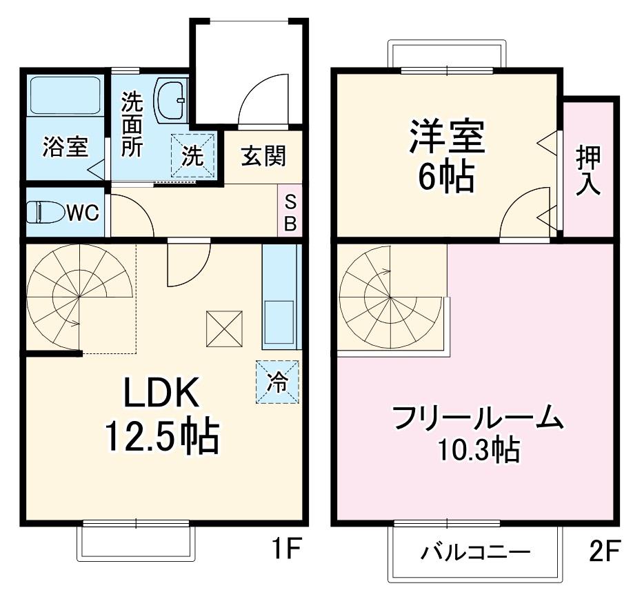 Ｆｉｖｅ　Ｓｔａｒ(2LDK)の間取り写真