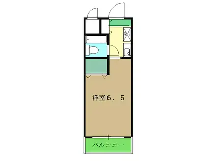 フェリス西千葉(ワンルーム/3階)の間取り写真