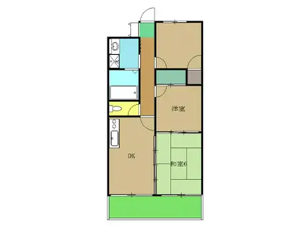 セジュール(3DK/3階)の間取り写真