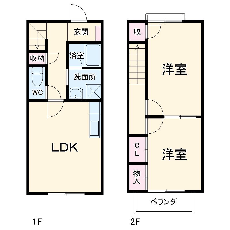 ブラッサム(2LDK)の間取り写真