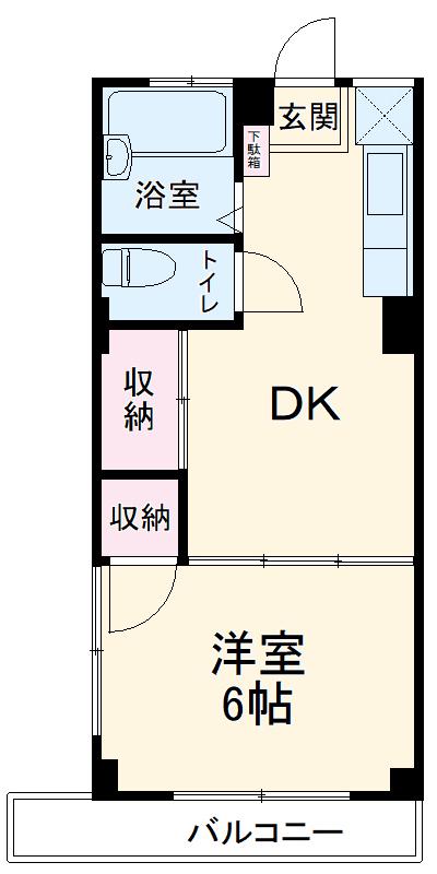 MYマンションPART3(1DK/3階)の間取り写真