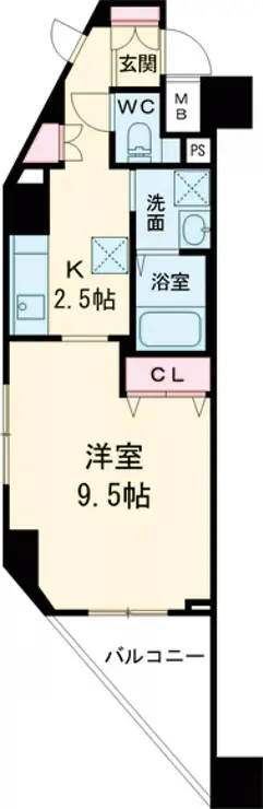 BLESS西巣鴨 8階階 間取り