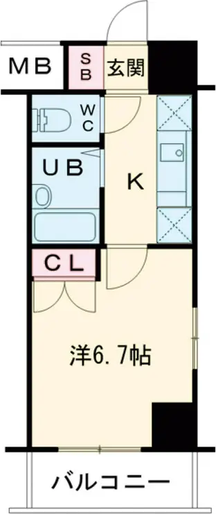 カスタリア要町 8階階 間取り