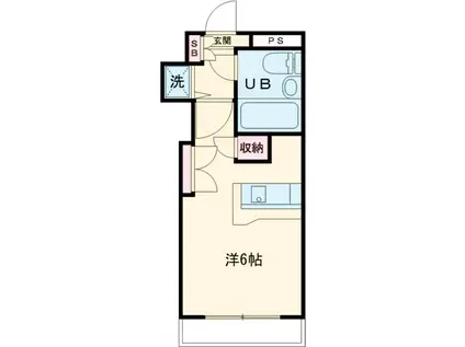 メゾン ド キリィ(ワンルーム/3階)の間取り写真