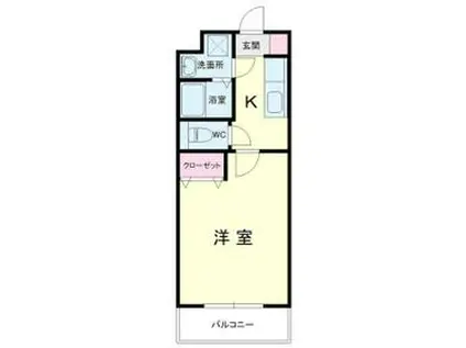 高御所ロイヤルマンション(1K/5階)の間取り写真