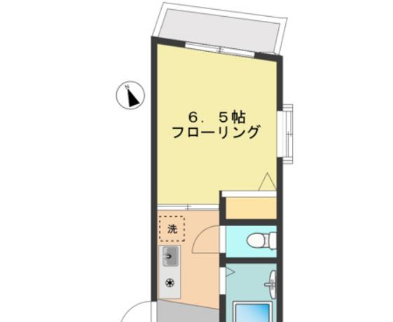 トーホーパレス西久保(1K/3階)の間取り写真
