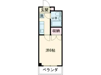 エスペランサ武蔵野(1K/3階)の間取り写真