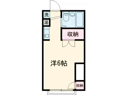 メゾン大野(ワンルーム/2階)の間取り写真