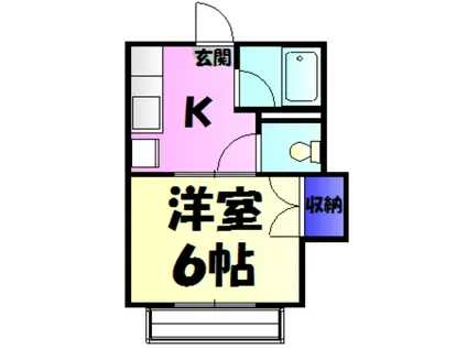 STYLE AP(1K/1階)の間取り写真