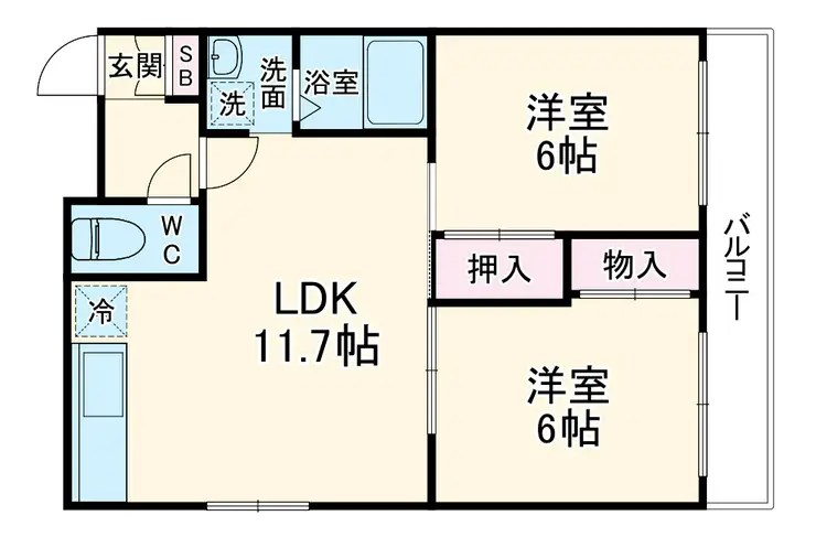 アルテ幕張 3階階 間取り