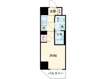 ハーモニーレジデンス池袋003(1K/8階)の間取り写真