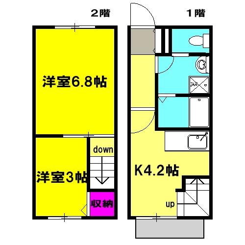 Ｔ−Ｓｔｙｌｅ清里　Ⅰ(2K)の間取り写真